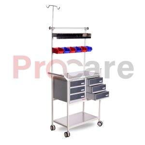 crash cart powder coated