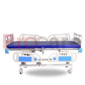 manual icu bed with abs side railings