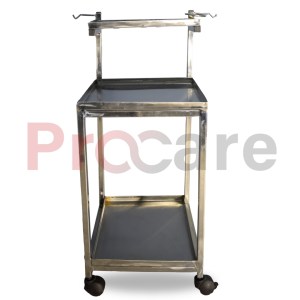 ECG machine trolley made from stainless steel for hospital ward