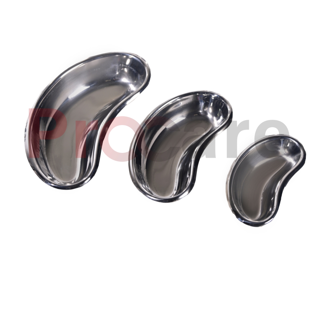 different sizes of kidney tray