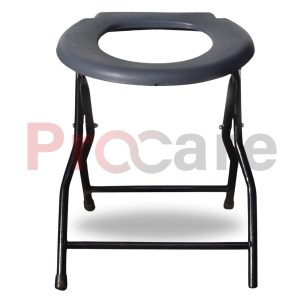 commode stool chair with rounded seat
