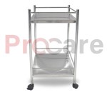 instrument trolley made from stainless steel