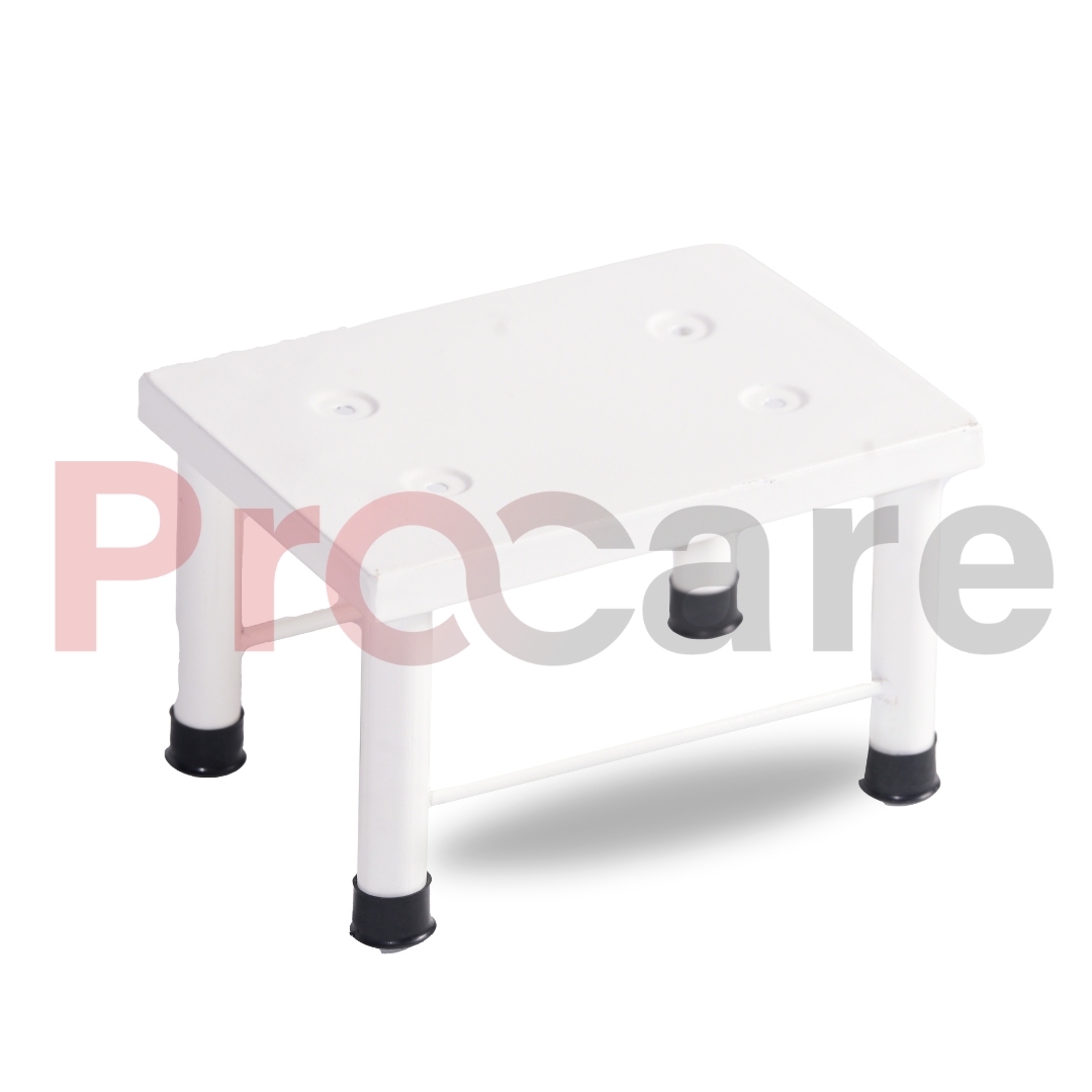 single foot step powder coated for hospital ward