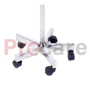 Stainless Steel IV rod Stand base with wheel views