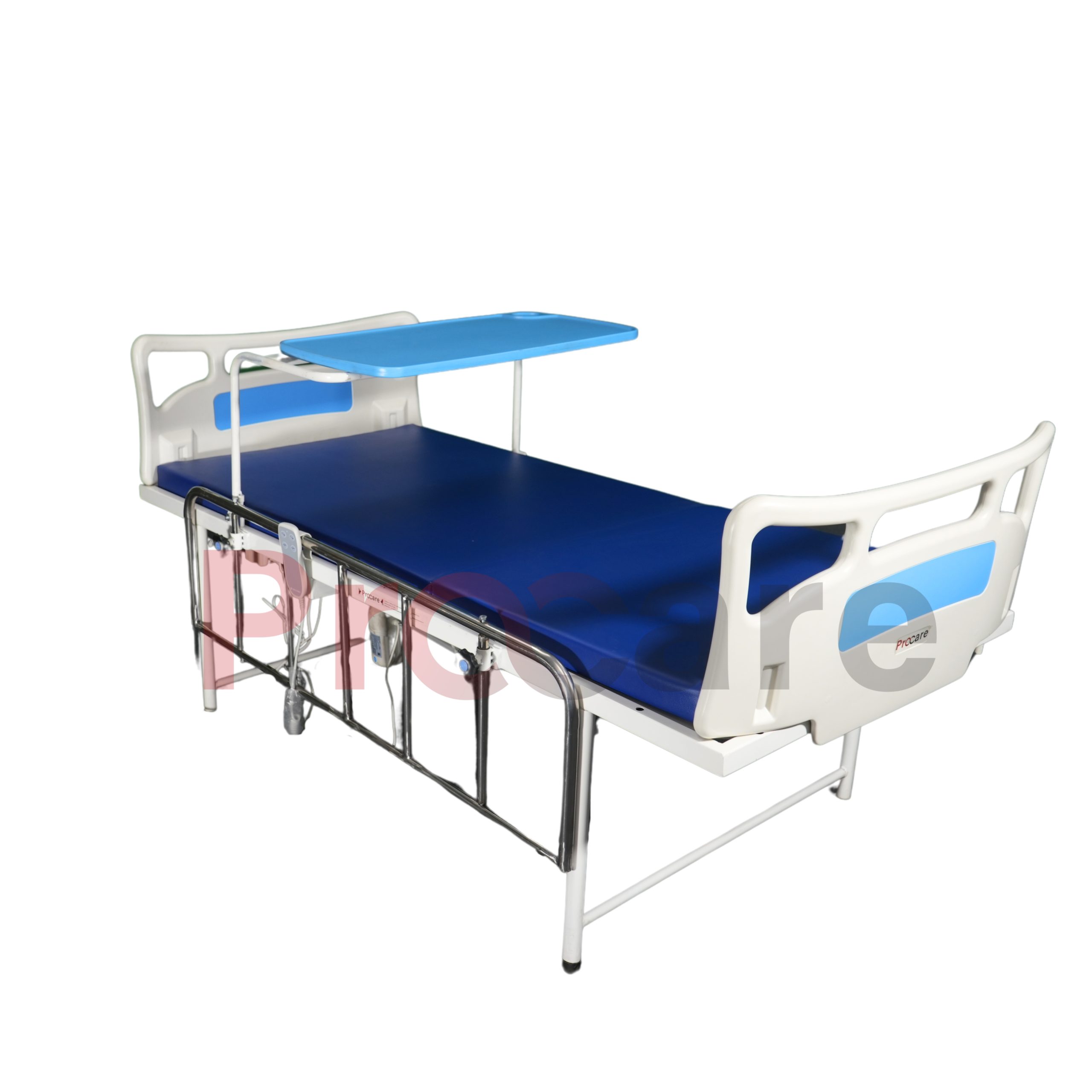 Electric Semi fowler bed with ABS head and foot boards and side railings