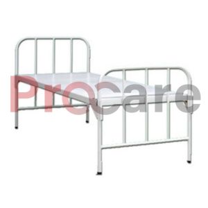 plain metal bed for hospital