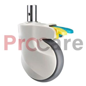 dual lock abs cover wheel for hospital bed and trolley