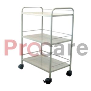 powder coated bedside service trolley