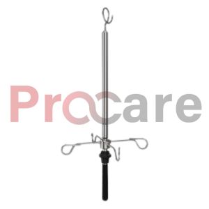 a bedside ceiling mounted IV rod