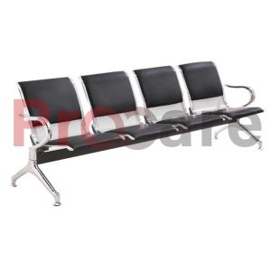 four seater waiting chair with cushion