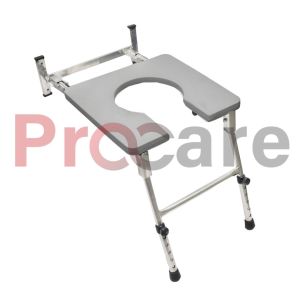 height adjustable wall mounted commode chair