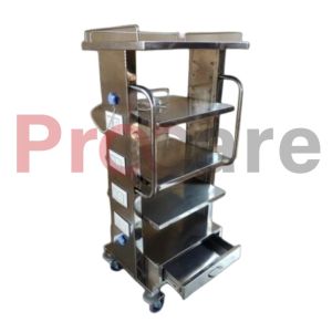laparoscopy trolley stainless steel