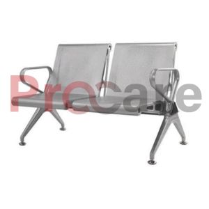 matt finished two seater waiting chair