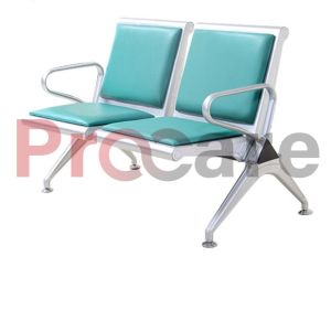 matt finished two seater waiting chair