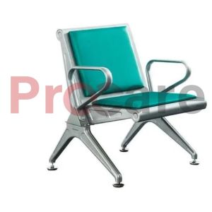 matt finished single seater waiting chair with cushion
