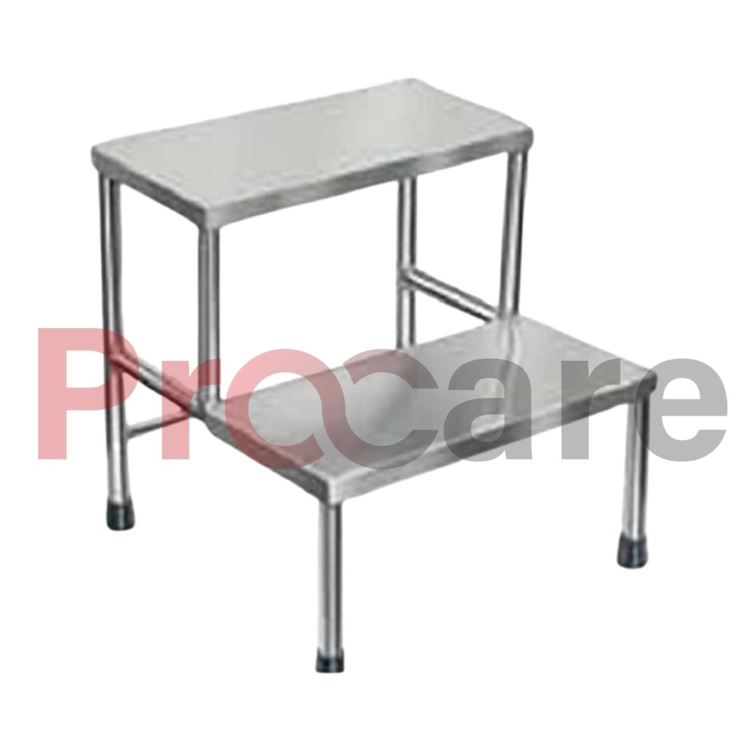 double step stainless steel foot stol