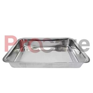 a stainless steel baby tray