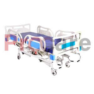 three functional manual ICU bed with butterflies