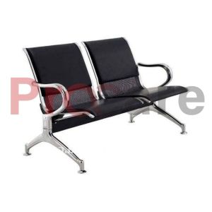 two seater waiting chair with cushion