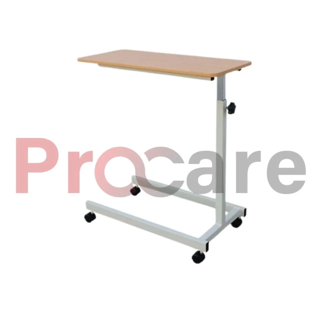 cardiac table with wooden top