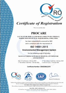 Procare ISO certificate
