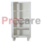 surgical instrument cabinet with four shelves