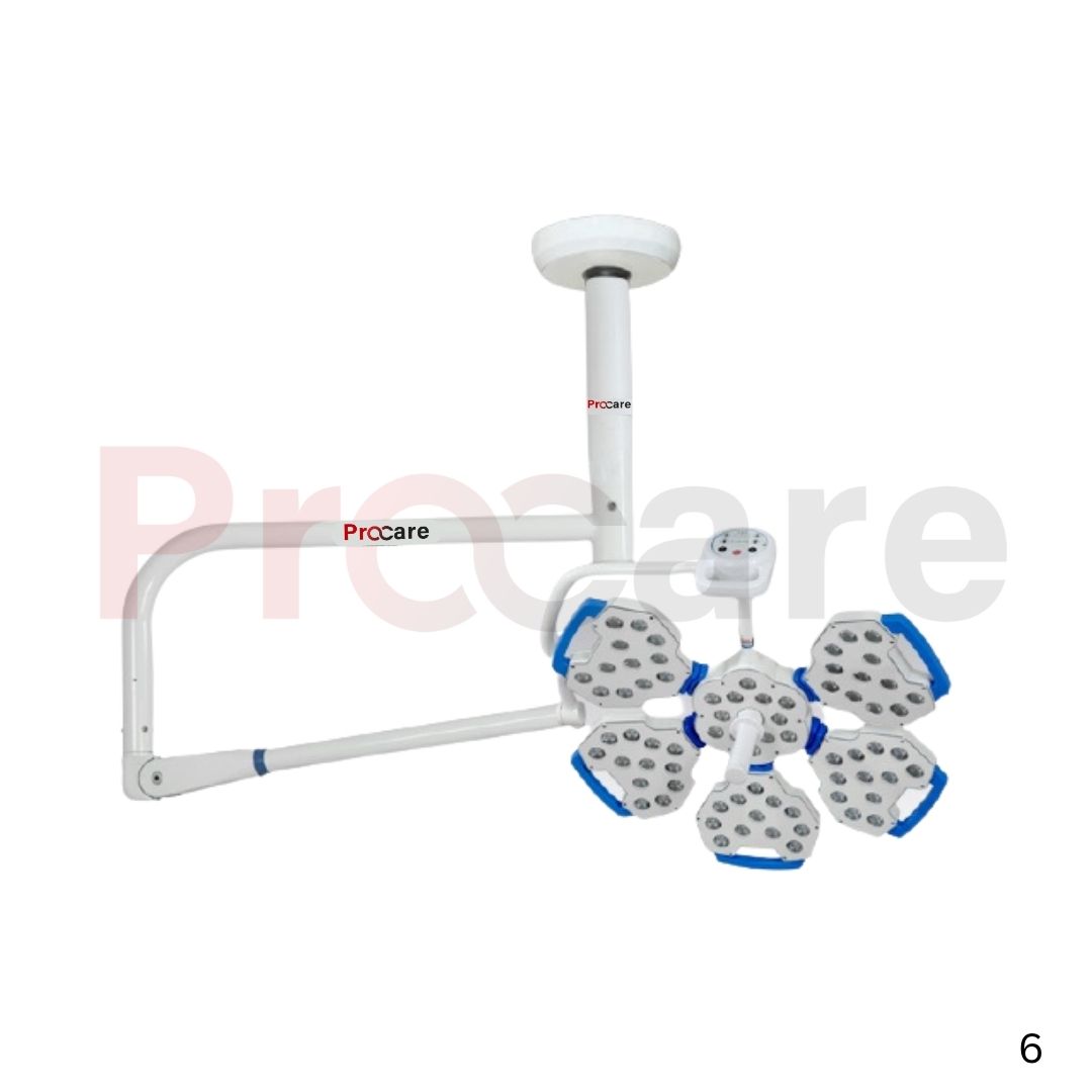 flare series six petal single dome operating light