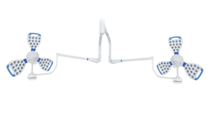 Three plus three petal double dome OT light