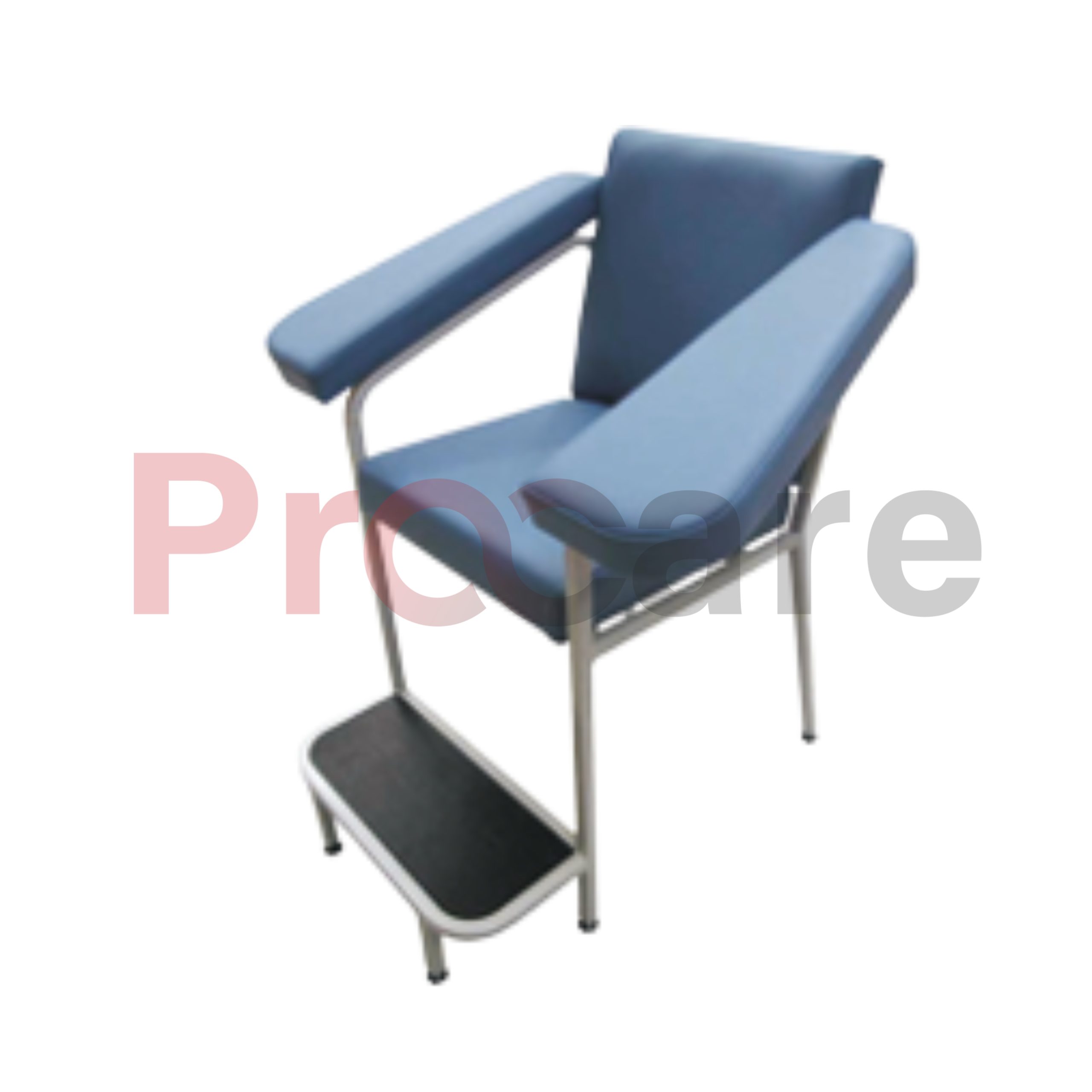 blood collection with foldable foot rest