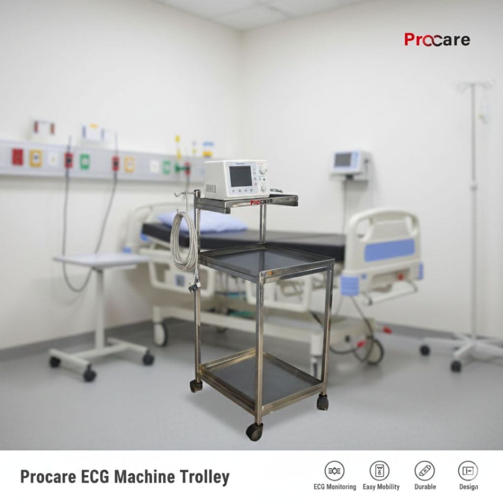 ECG machine trolley