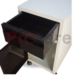 opened view of pc bedside locker